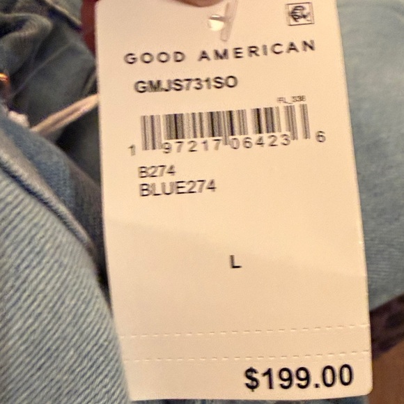 Good American Denim Jean jumpsuit size small nwt​ - Picture 10 of 10